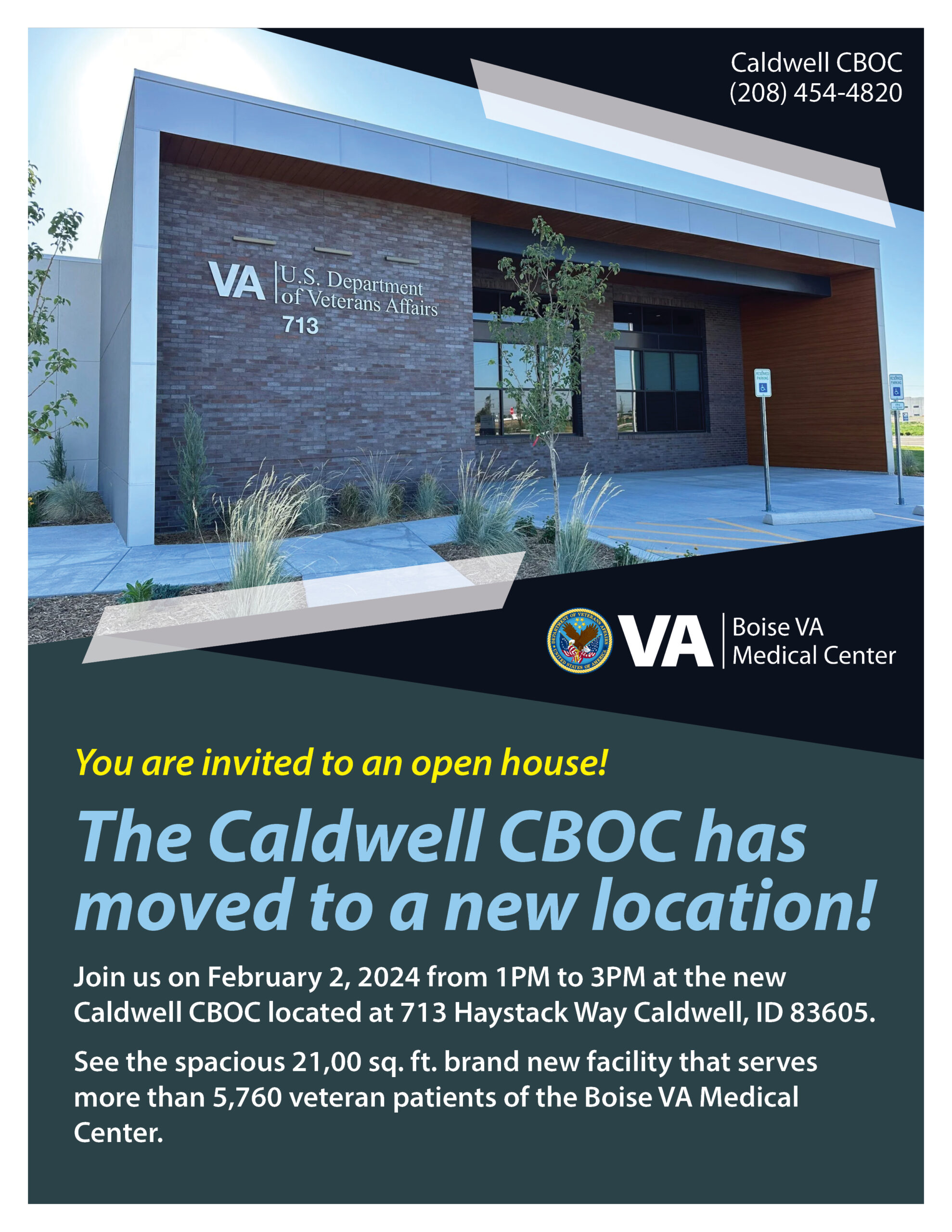 The VA’s NEW Caldwell Community Based Outpatient Clinic (CBOC) Open