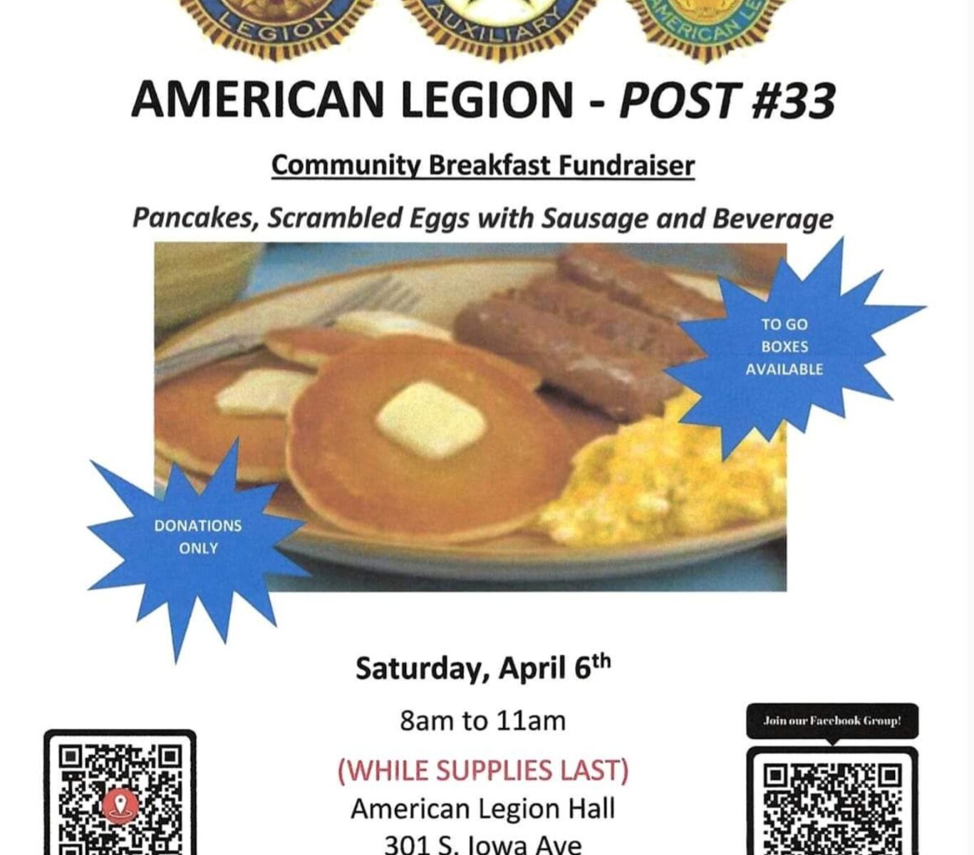 American Legion Breakfast
