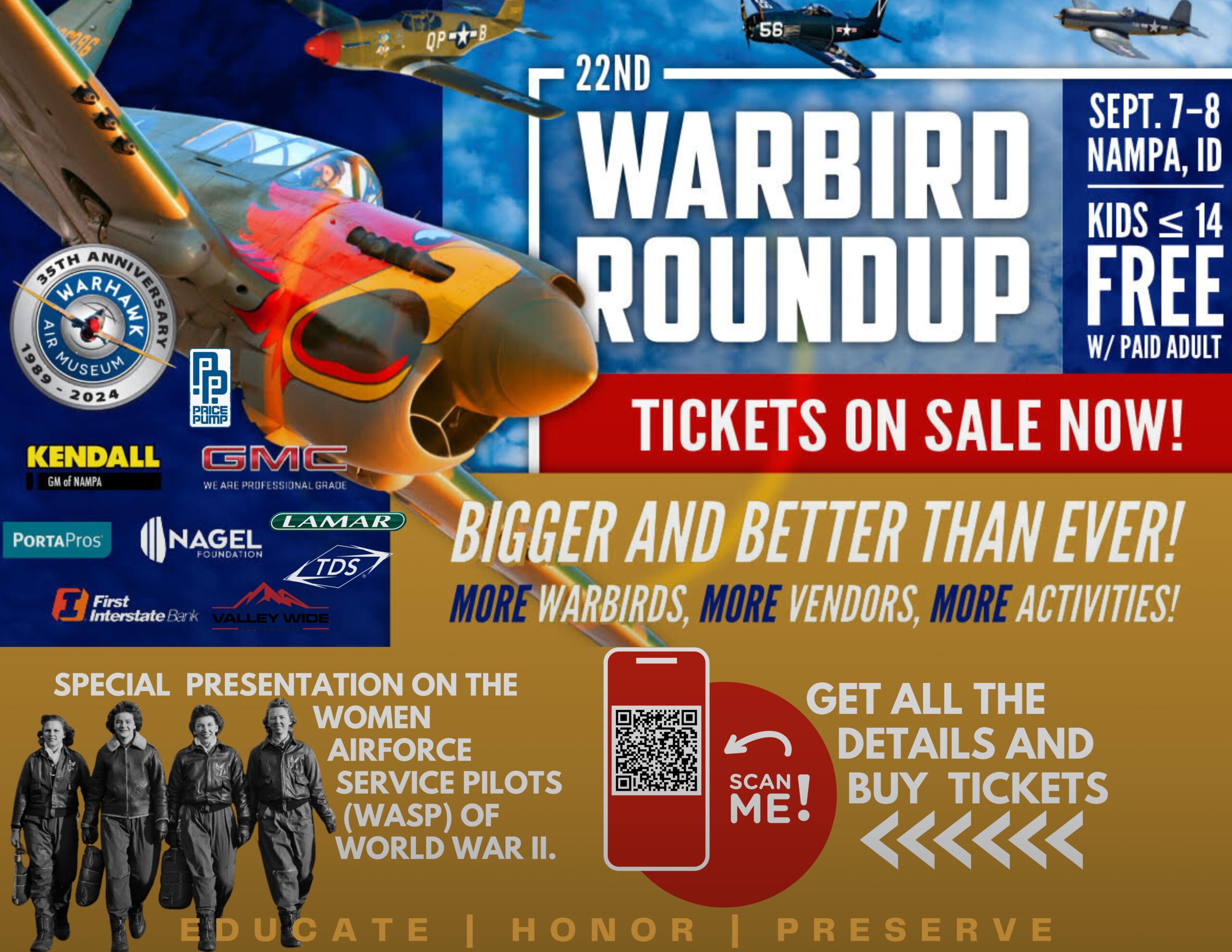 Warbird Roundup flyer