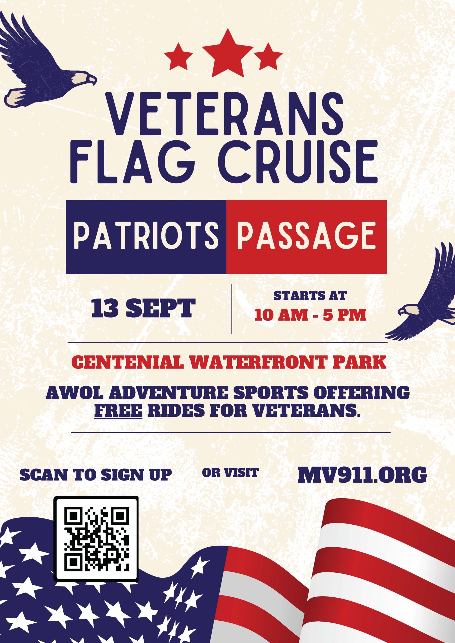 Veteran Flag Cruise Flyer