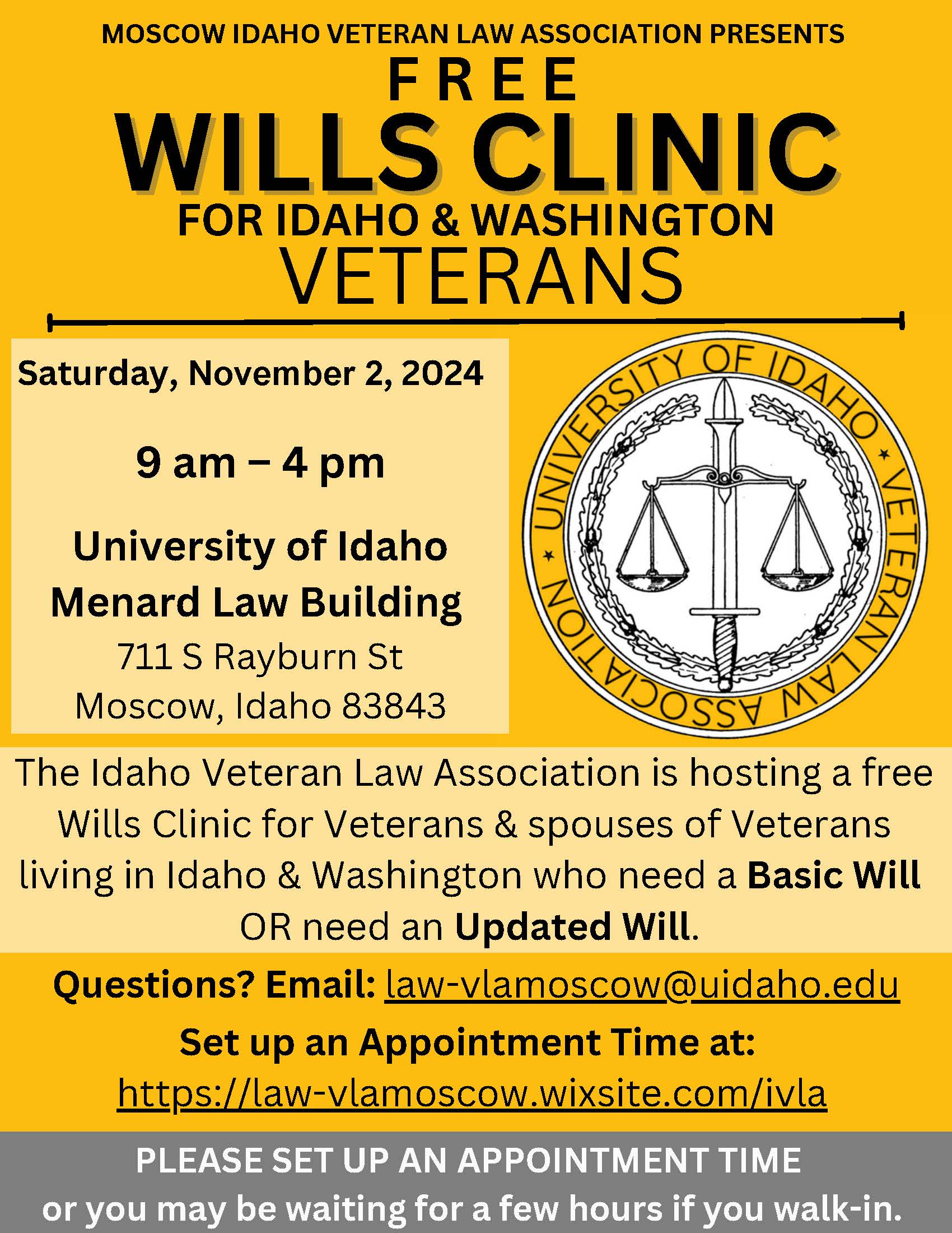 Veterans Will Clinic