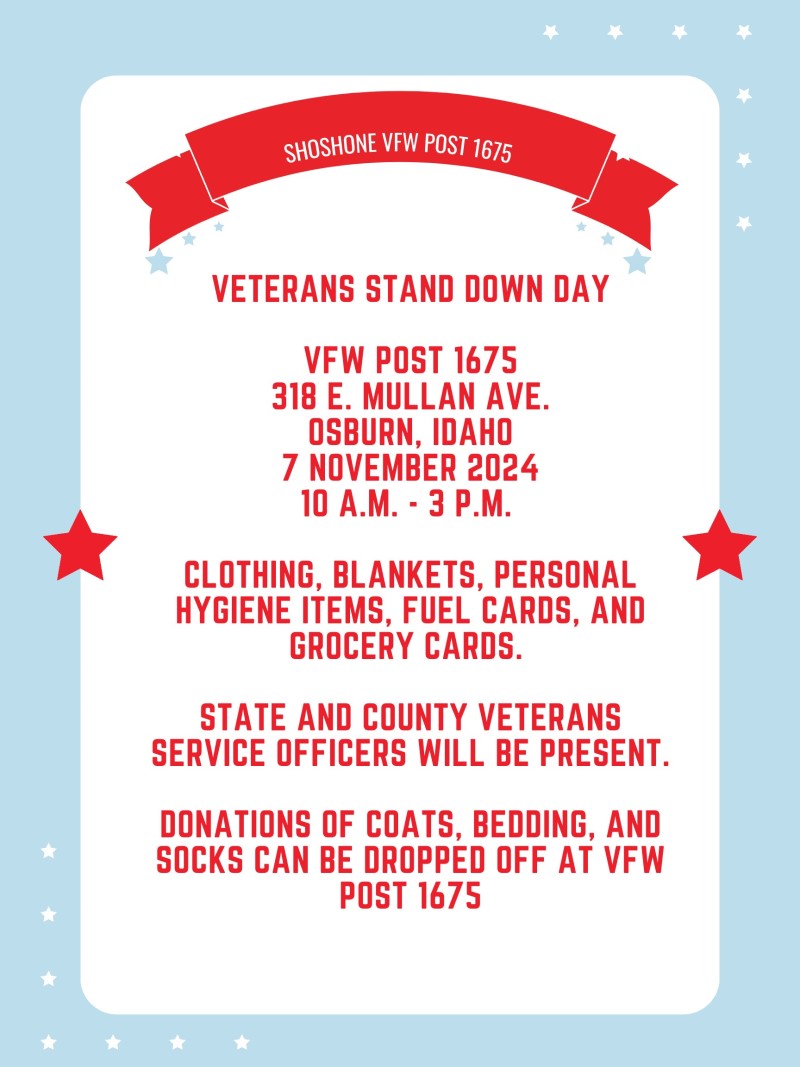 veterans stand down osburn id