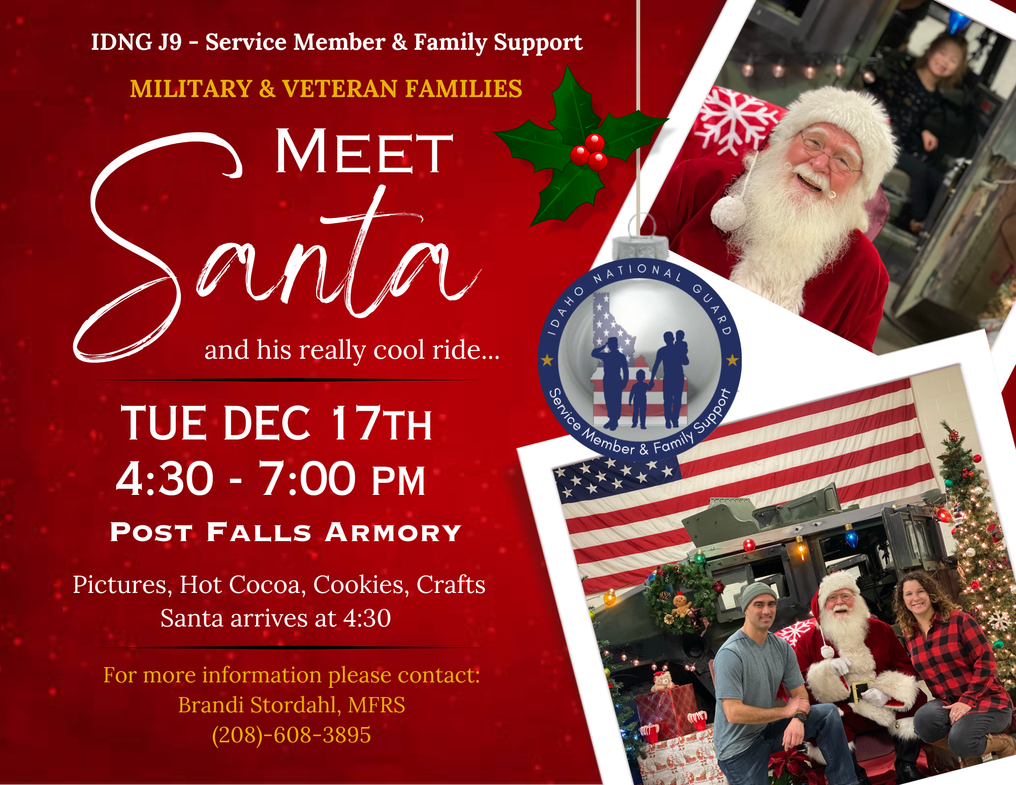 Flyer for the Meet Santa Event