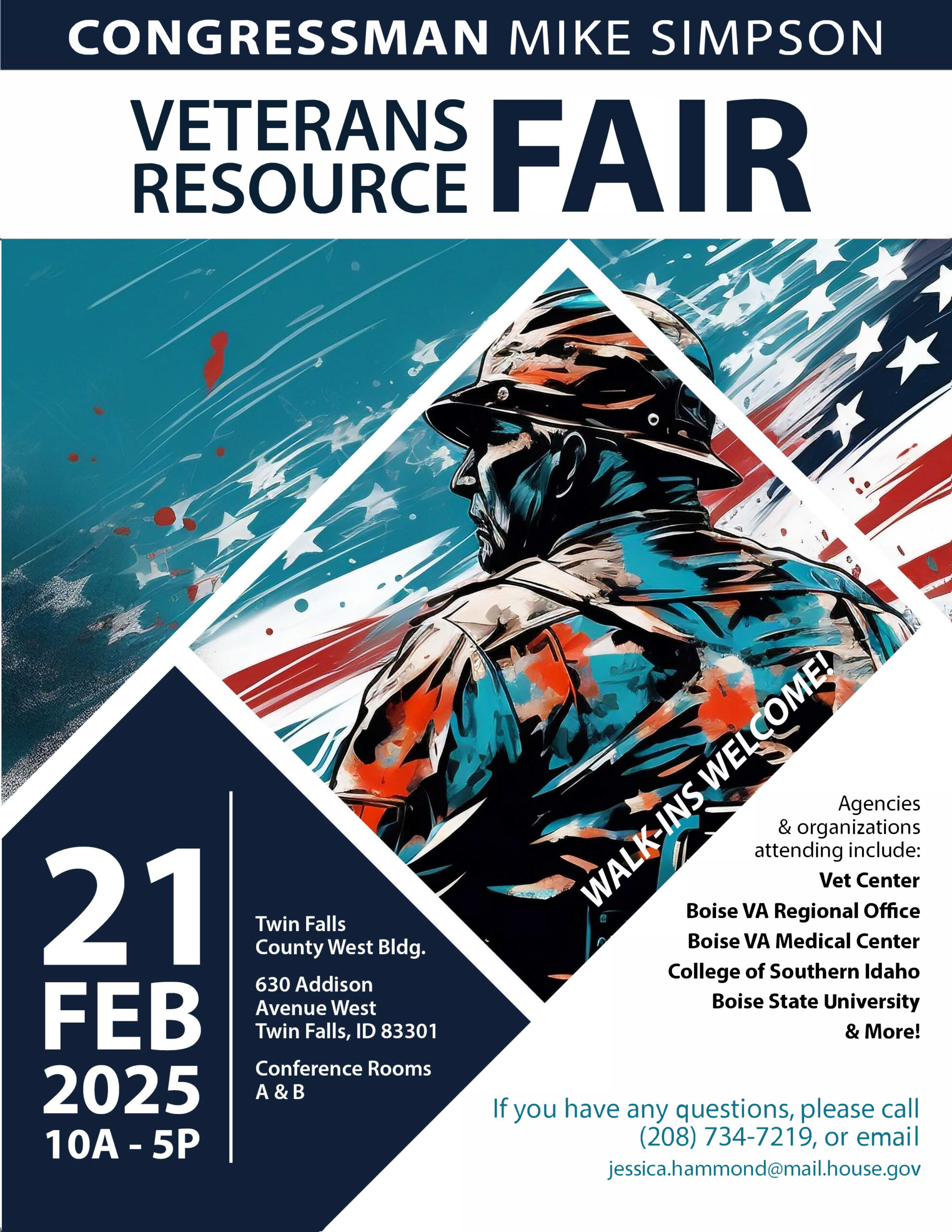 Simpson Veterans Resource Fair – February 21, 2025, connecting veterans with VA benefits, healthcare, and education resources.